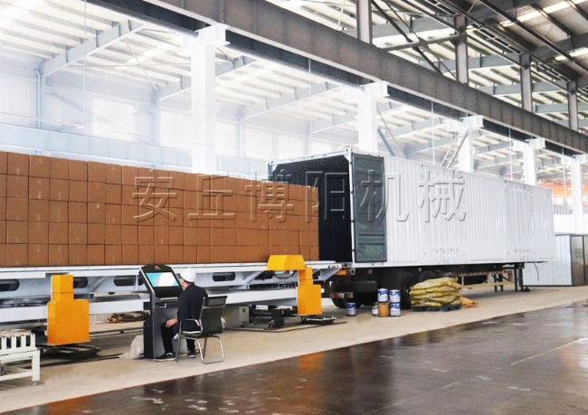 紙箱整體推進式裝車機優(yōu)勢、全自動裝車機現(xiàn)場實拍展示