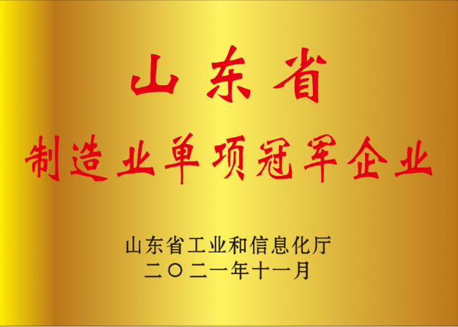 博陽(yáng)機(jī)械通過山東省制造業(yè)單項(xiàng)冠 軍企業(yè)復(fù)核