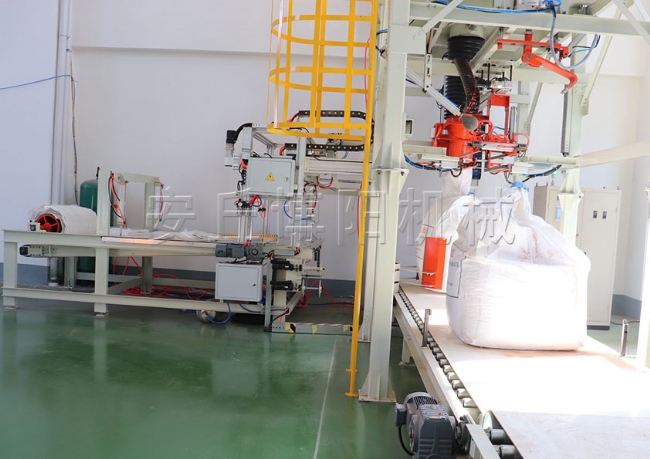 硝酸鉀粉全自動噸袋包裝機(jī)、全自動包裝稱工作流程